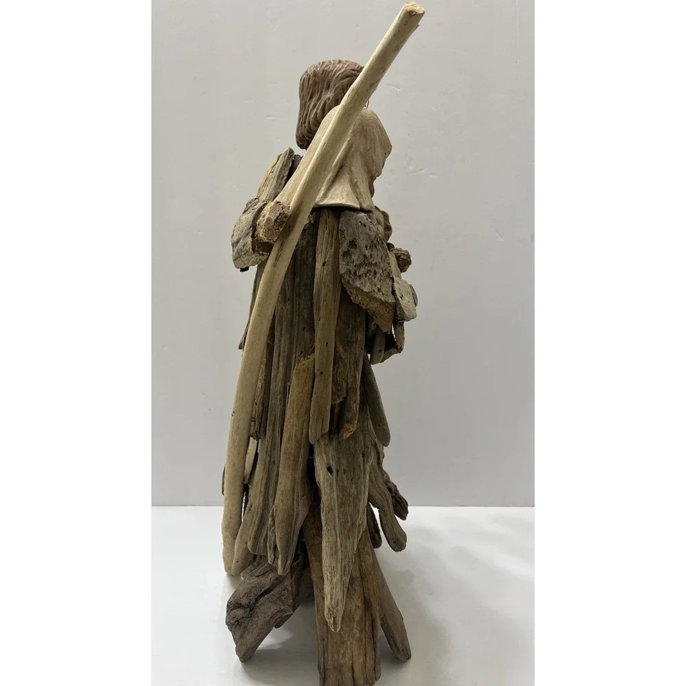 Christmas Driftwood Nativity Large Jesus Mary Joseph 18x11